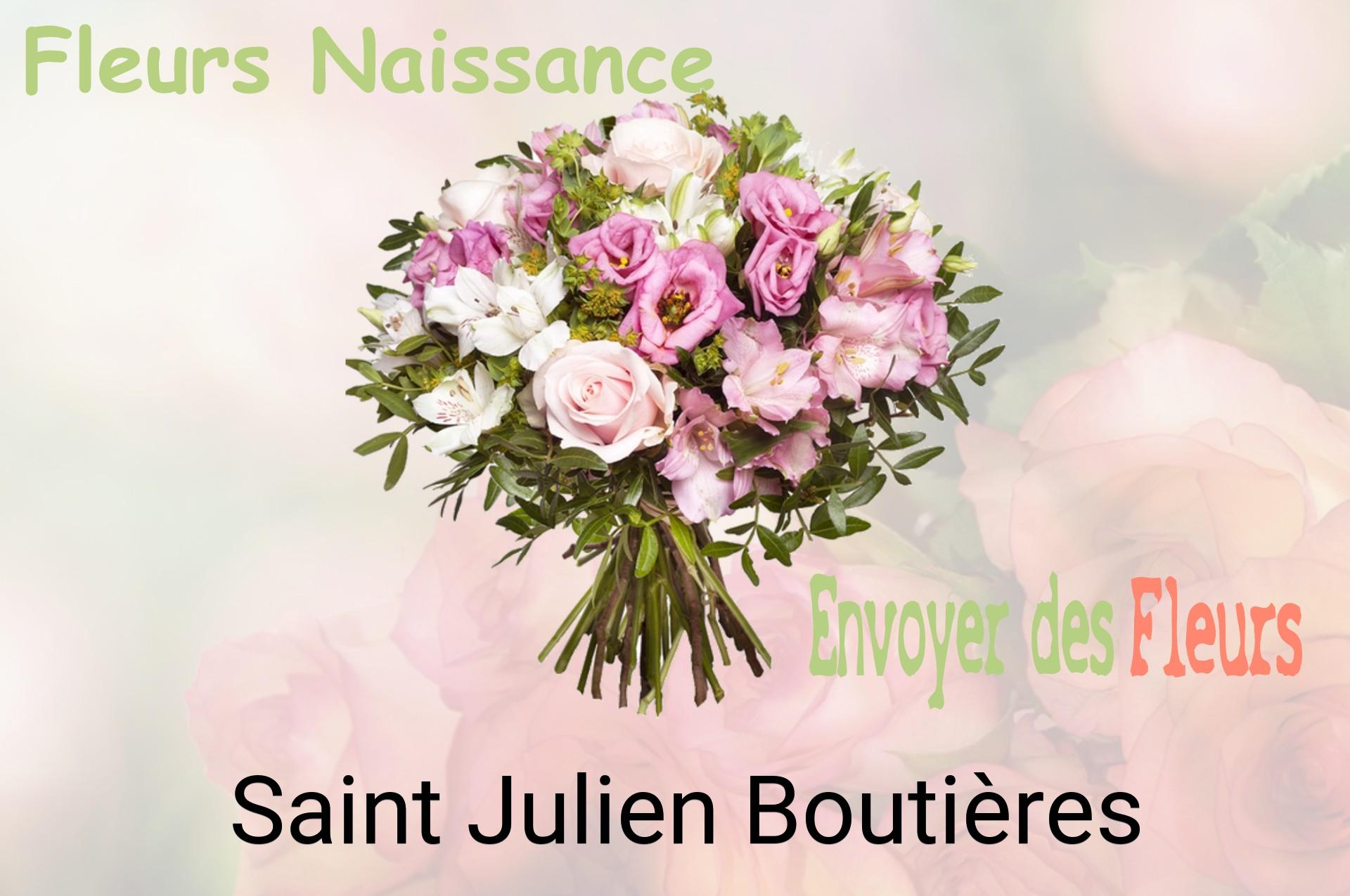 Bouquet de fleurs de naissance livré à Saint-Julien-Boutières